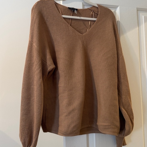 1. State Brown Ribbed Sweater - Picture 2 of 3